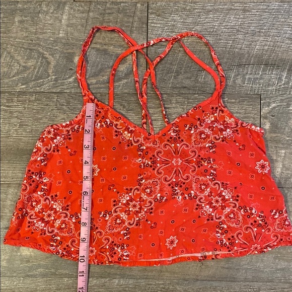 Hollister Orange Sleeveless Crop Camisole - Picture 3 of 5